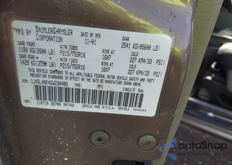 2002 Jeep Liberty Sport from USA, damaged, VIN 1J4GL48K42W230489